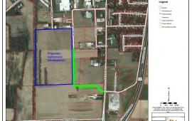Map of Proposed Development in Waupun Industrial Park