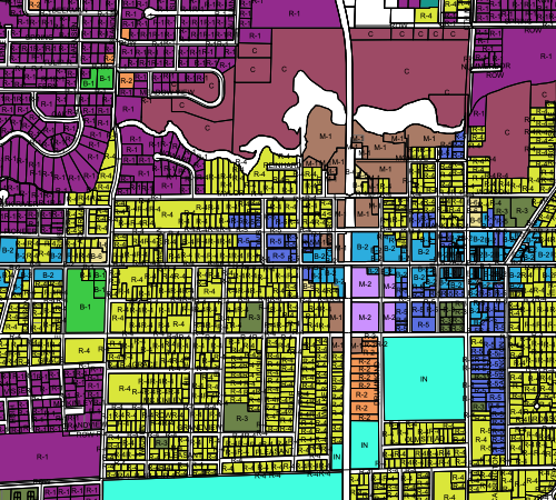 Zoning Parcels of City